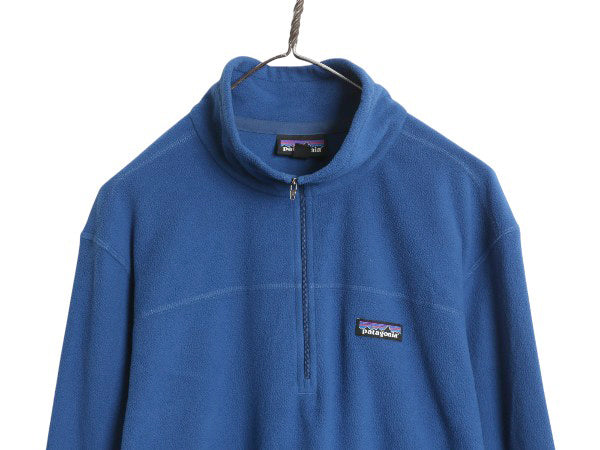 パタゴニア マイクロD ハーフジップ フリース プルオーバー メンズ L / 20年製 アウトドア ロンT 長袖 Tシャツ ハイネック トップス ブルー