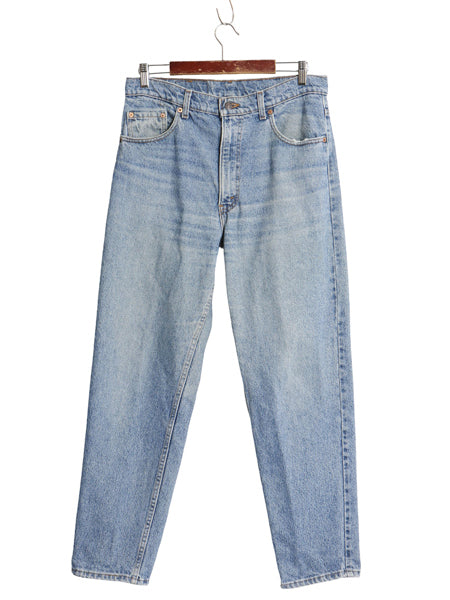 90s USA製 リーバイス 550 デニム パンツ メンズ 34 30 / オールド リラックス フィット テーパード ジーンズ ジーパン ヒゲ アタリ 赤タブ