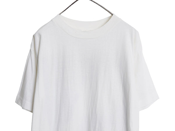 90s アート イラスト プリント Tシャツ メンズ L 古着 オールド 半袖Tシャツ グラフィック シングルステッチ ヘビーウェイト モノトーン 白