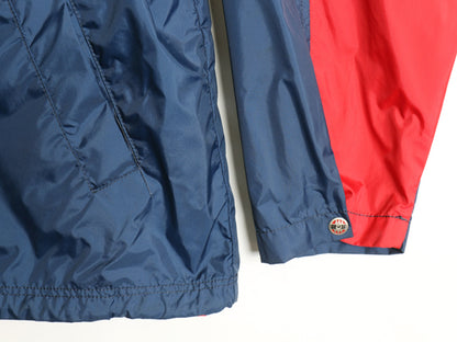 90s レッドソックス フルジップ ナイロン ジャケット メンズ XL オールド MLB オフィシャル ミラージュ スタジャン 大きいサイズ ツートン