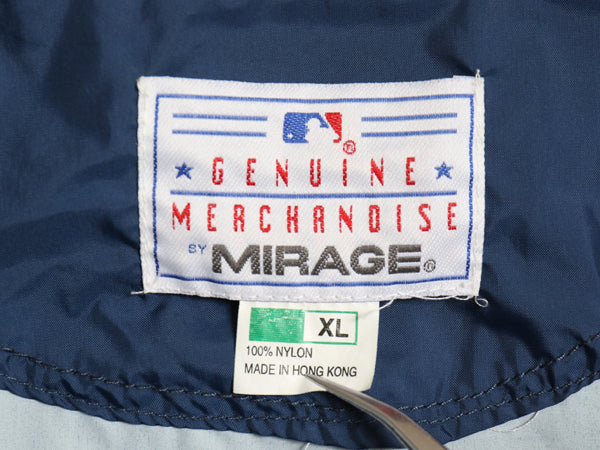 90s レッドソックス フルジップ ナイロン ジャケット メンズ XL オールド MLB オフィシャル ミラージュ スタジャン 大きいサイズ ツートン