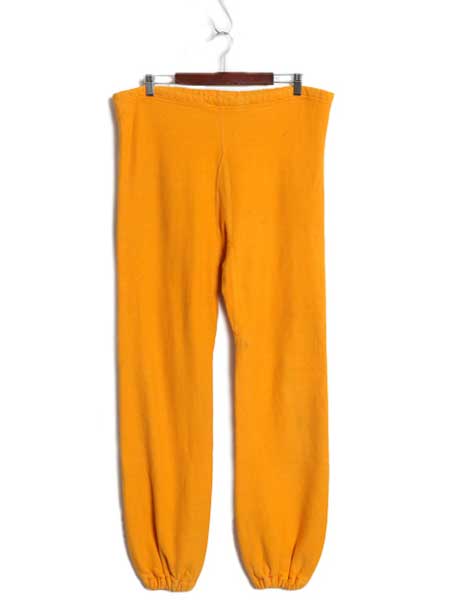 70s 単色タグ ★ チャンピオン リバースウィーブ スウェット パンツ メンズ XL ヴィンテージ USA製 目無し 無地 トレーナー マスタード 黄