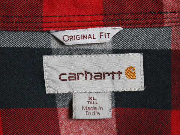 US企画 カーハート 長袖 ヘビー フランネル シャツ メンズ XL / チェック ORIGINAL FIT ネルシャツ ワーク 大きいサイズ 廃盤 マルチカラー