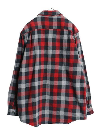 US企画 カーハート 長袖 ヘビー フランネル シャツ メンズ XL / チェック ORIGINAL FIT ネルシャツ ワーク 大きいサイズ 廃盤 マルチカラー