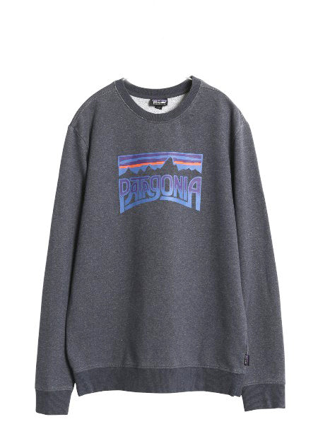 パタゴニア プリント スウェット メンズ S 17年製 トレーナー ストレッチ カットソー 長袖 Tシャツ ロンT グラフィック クルーネック 薄手