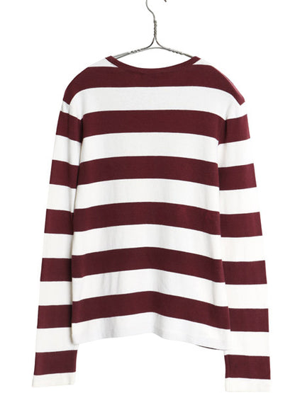 ラルフローレン ボーダー 長袖 Tシャツ レディース L ポロ スポーツ ワンポイント ポニー ロンT コットン ストレッチ カットソー ツートン
