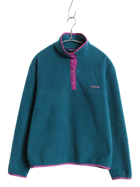 最初期 80s USA製 ★ パタゴニア フリース スナップT レディース M メンズ S / ヴィンテージ アウトドア プルオーバー ジャケット ブルゾン