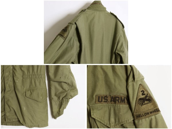 80s 米軍実物 US ARMY M-65 フィールド ジャケット SMALL LONG / 82年製 ヴィンテージ ミリタリー 軍物 3rd ブラス ブルゾン ジャンパー