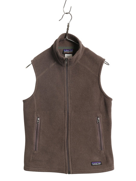 パタゴニア シンチラ フリース ベスト レディース S 古着 08年製 アウトドア ハイネック フルジップ ノースリーブ 前開き 重ね着 シンプル