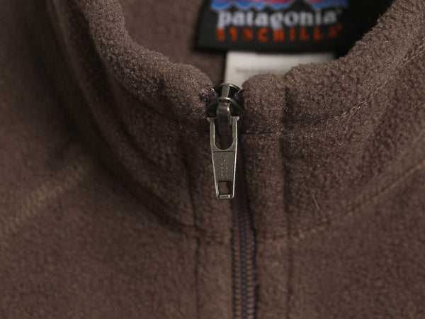 パタゴニア シンチラ フリース ベスト レディース S 古着 08年製 アウトドア ハイネック フルジップ ノースリーブ 前開き 重ね着 シンプル