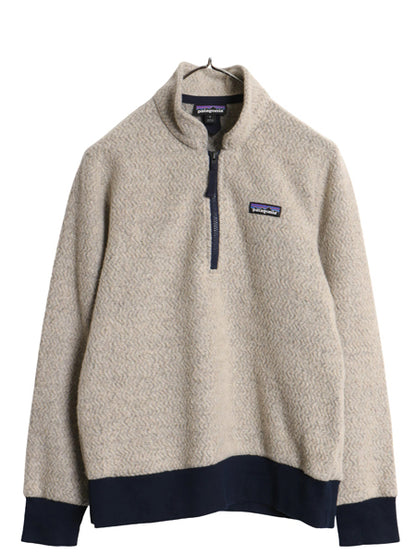 パタゴニア ウーリエステル フリース ジャケット レディース S / 古着 18年製 ハーフジップ ジャンパー ブルゾン ハイネック プルオーバー