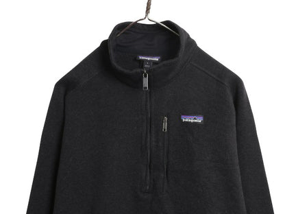 パタゴニア ベターセーター ハーフジップ メンズ L / 古着 18年製 アウトドア フリース セーター 裏起毛 プルオーバー ジャケット ブラック