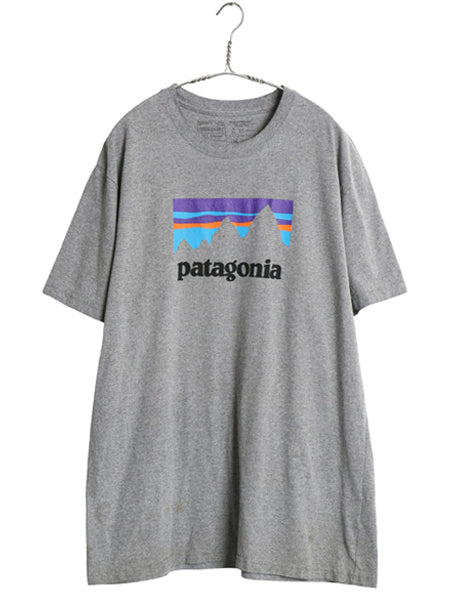 パタゴニア 両面 プリント 半袖 Tシャツ メンズ XL / 18年製 アウトドア P6 グラフィック ステッカー カットソー シンプル 大きいサイズ 