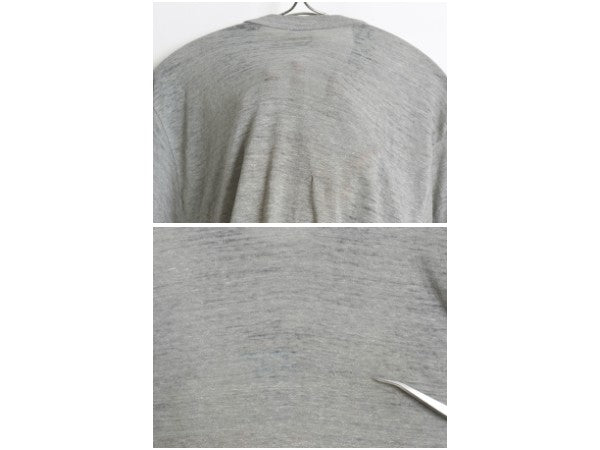 80s USA製 アディダス ロゴ プリント Tシャツ メンズ L 小さめ M / ヴィンテージ グラフィック 3ライン シングルステッチ カットソー 杢灰