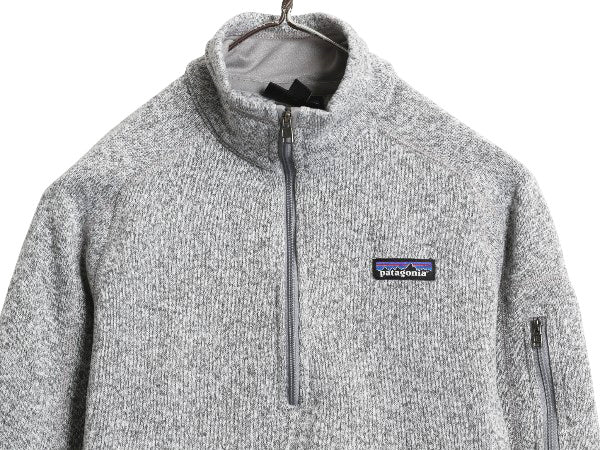 パタゴニア ベターセーター ハーフジップ レディース S 17年製 アウトドア 裏起毛 フリース セーター プルオーバー ジャケット ブルゾン 灰