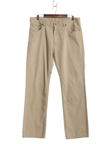 ポロ ラルフローレン チノ パンツ メンズ 36 32 / ノータック ストレート コットン チノパン ボトムス スラックス カーキ ベージュ TALON