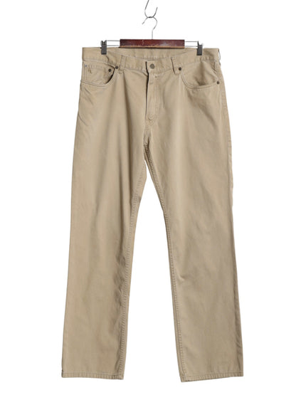 ポロ ラルフローレン チノ パンツ メンズ 36 32 / ノータック ストレート コットン チノパン ボトムス スラックス カーキ ベージュ TALON