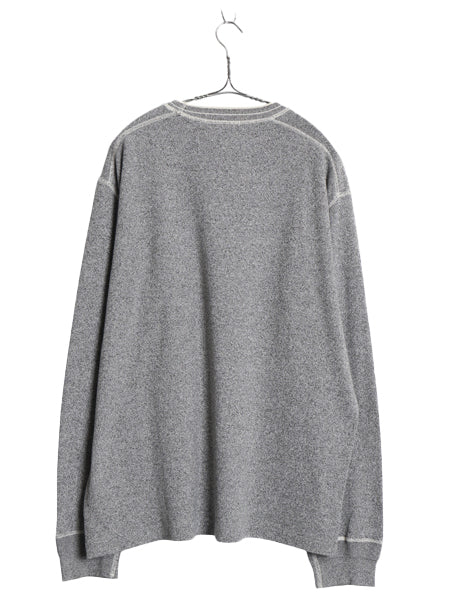 90s ポロ ラルフローレン 長袖 Tシャツ メンズ XL オールド ヴィンテージ モデル カットソー ヘビーウェイト ストレッチ 大きいサイズ 杢灰