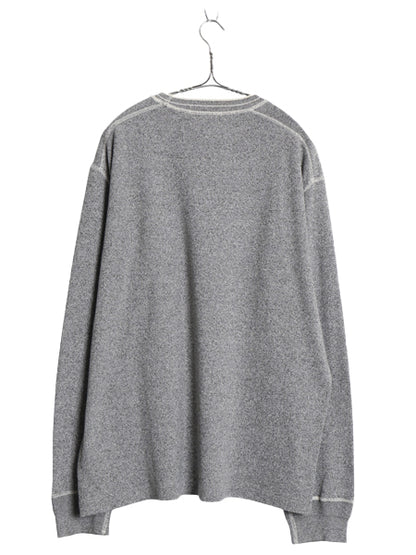 90s ポロ ラルフローレン 長袖 Tシャツ メンズ XL オールド ヴィンテージ モデル カットソー ヘビーウェイト ストレッチ 大きいサイズ 杢灰