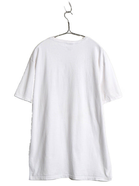 ポロ ラルフローレン プリント 半袖 Tシャツ メンズ XL 古着 スリムフィット カットソー コットン シングルステッチ 大きいサイズ ホワイト