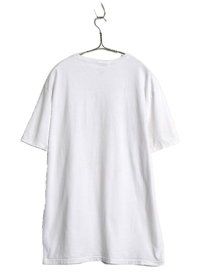 ポロ ラルフローレン プリント 半袖 Tシャツ メンズ XL 古着 スリムフィット カットソー コットン シングルステッチ 大きいサイズ ホワイト