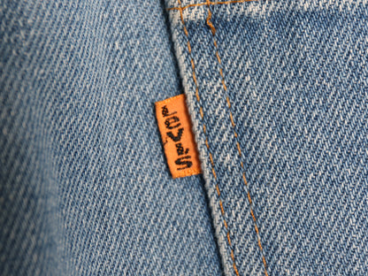 70s USA製 リーバイス 646 デニム パンツ メンズ 34 30 ヴィンテージ ブーツカット ベルボトム フレア スリム 42 TALON オレンジタブ ヒゲ