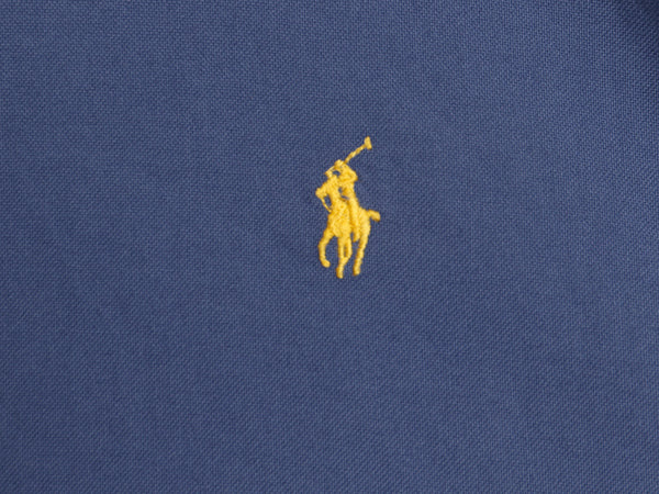 ラルフローレン 長袖 ボタンダウン シャツ メンズ L / ポロ オックスフォード 長袖シャツ コットン ワンポイント ワイシャツ カジュアル 青