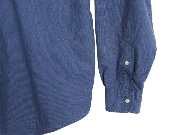 ラルフローレン 長袖 ボタンダウン シャツ メンズ L / ポロ オックスフォード 長袖シャツ コットン ワンポイント ワイシャツ カジュアル 青