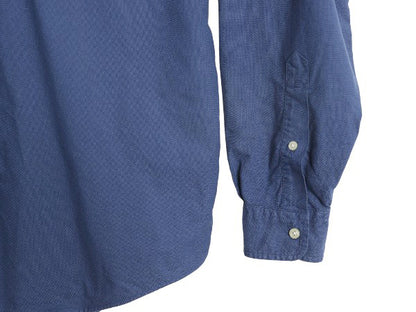 ラルフローレン 長袖 ボタンダウン シャツ メンズ L / ポロ オックスフォード 長袖シャツ コットン ワンポイント ワイシャツ カジュアル 青