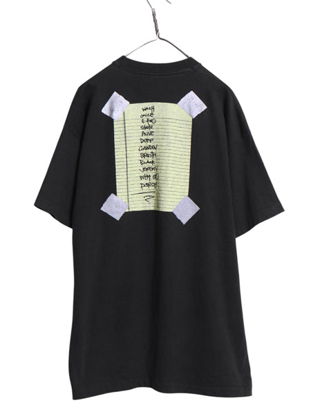 90s USA製 ★ パールジャム イラスト プリント Tシャツ メンズ XXL / オールド 当時物 バンド ロック グランジ キャラ シングルステッチ 黒