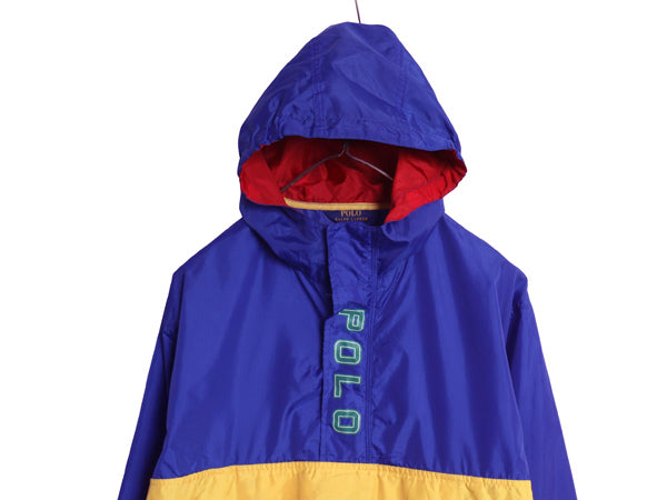 ポロ ラルフローレン セーリング アノラック パーカー ジャケット キッズ XL メンズ M 程/ ハーフジップ ブルゾン ジャンパー プルオーバー