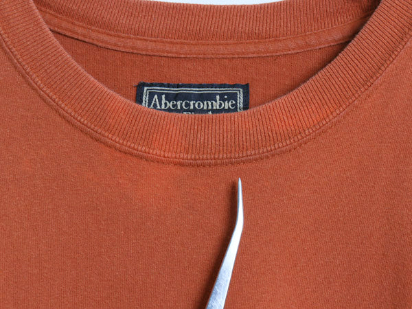 90s 00s Abercrombie&Fitch プリント 半袖 Tシャツ メンズ L オールド ヘビーウェイト コットン カットソー ゆったり Y2K サーフ シンプル