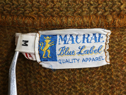 60s 70s ★ Vネック モヘア ニット セーター メンズ M / 古着 ヴィンテージ プルオーバー ラム ウール 毛足 毛長 シャギー 無地 ゴールド