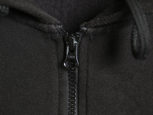 ノースフェイス フルジップ プリント スウェット フード パーカー メンズ XXL / アウトドア トレーナー 袖プリント 裏起毛 大きいサイズ 黒