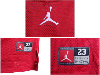 エア ジョーダン メッシュ タンクトップ キッズ XL メンズ S 程 古着 ナイキ ゲームシャツ ユニフォーム NBA バスケ ジャージ ワンポイント