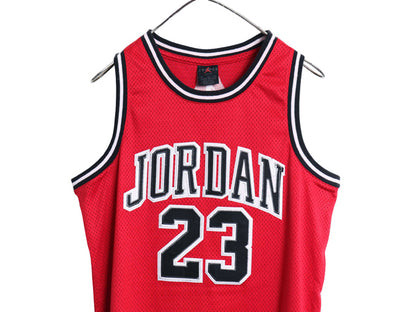 エア ジョーダン メッシュ タンクトップ キッズ XL メンズ S 程 古着 ナイキ ゲームシャツ ユニフォーム NBA バスケ ジャージ ワンポイント