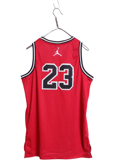エア ジョーダン メッシュ タンクトップ キッズ XL メンズ S 程 古着 ナイキ ゲームシャツ ユニフォーム NBA バスケ ジャージ ワンポイント