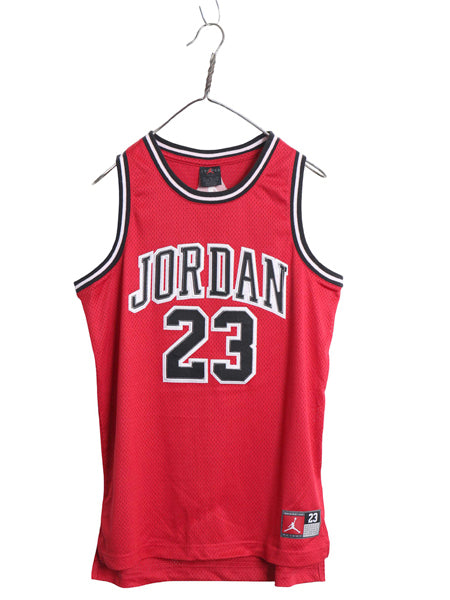 エア ジョーダン メッシュ タンクトップ キッズ XL メンズ S 程 古着 ナイキ ゲームシャツ ユニフォーム NBA バスケ ジャージ ワンポイント