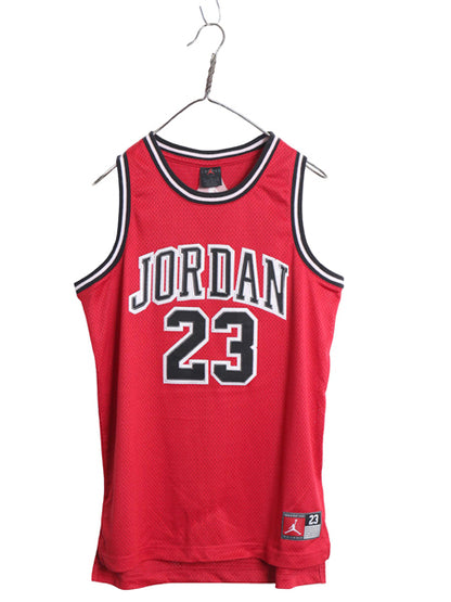 エア ジョーダン メッシュ タンクトップ キッズ XL メンズ S 程 古着 ナイキ ゲームシャツ ユニフォーム NBA バスケ ジャージ ワンポイント