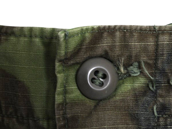 60s ★ 米軍実物 US ARMY ジャングルファティーグ カーゴ パンツ LARGE REGULAR ヴィンテージ 68年製 ERDL グリーンリーフ カモ ミリタリー