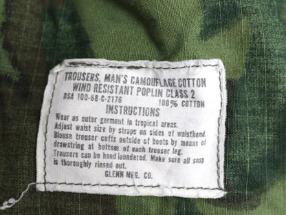 60s ★ 米軍実物 US ARMY ジャングルファティーグ カーゴ パンツ LARGE REGULAR ヴィンテージ 68年製 ERDL グリーンリーフ カモ ミリタリー