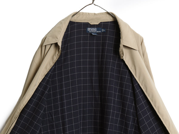 90s ポロ ラルフローレン スイングトップ ジャケット メンズ XL / オールド スムース 素材 ブルゾン フルジップ ジャンパー 大きいサイズ