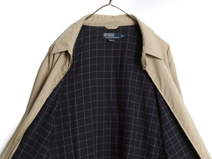 90s ポロ ラルフローレン スイングトップ ジャケット メンズ XL / オールド スムース 素材 ブルゾン フルジップ ジャンパー 大きいサイズ
