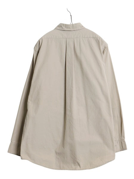 90s USA製 フィルソン 長袖 サファリ シャツ メンズ XL 程/ オールド アウトドア ワーク コットン 長袖シャツ 無地 ベージュ 大きいサイズ
