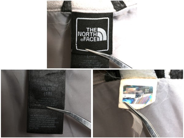 ノースフェイス ナイロン ダウン パーカー ジャケット ガールズ XL レディース M フルジップ 550フィル ブルゾン ジャンパー ハーフ コート