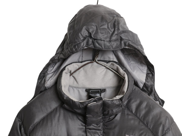 ノースフェイス ナイロン ダウン パーカー ジャケット ガールズ XL レディース M フルジップ 550フィル ブルゾン ジャンパー ハーフ コート