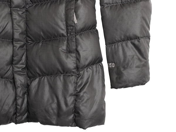 ノースフェイス ナイロン ダウン パーカー ジャケット ガールズ XL レディース M フルジップ 550フィル ブルゾン ジャンパー ハーフ コート