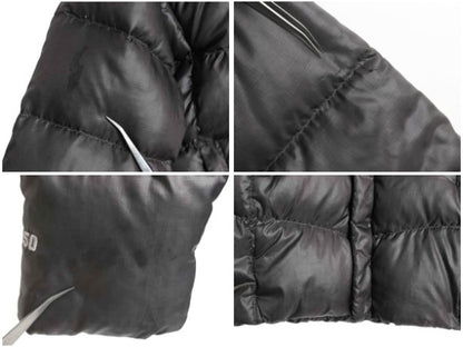 ノースフェイス ナイロン ダウン パーカー ジャケット ガールズ XL レディース M フルジップ 550フィル ブルゾン ジャンパー ハーフ コート