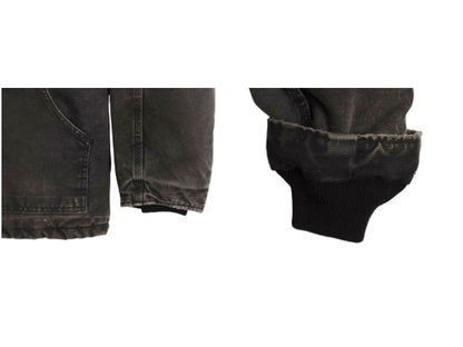 US企画 カーハート トラディショナル コート メンズ L 古着 ワーク ダック ジャケット 中綿 キルティング ライナー ハーフ コート ブラック