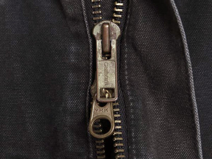 US企画 カーハート トラディショナル コート メンズ L 古着 ワーク ダック ジャケット 中綿 キルティング ライナー ハーフ コート ブラック